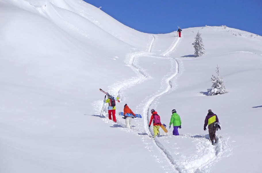 Freeriden auf dem Grießenkareck, dem Hausberg von Flachau